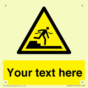 Custom warning Submerged step or steps